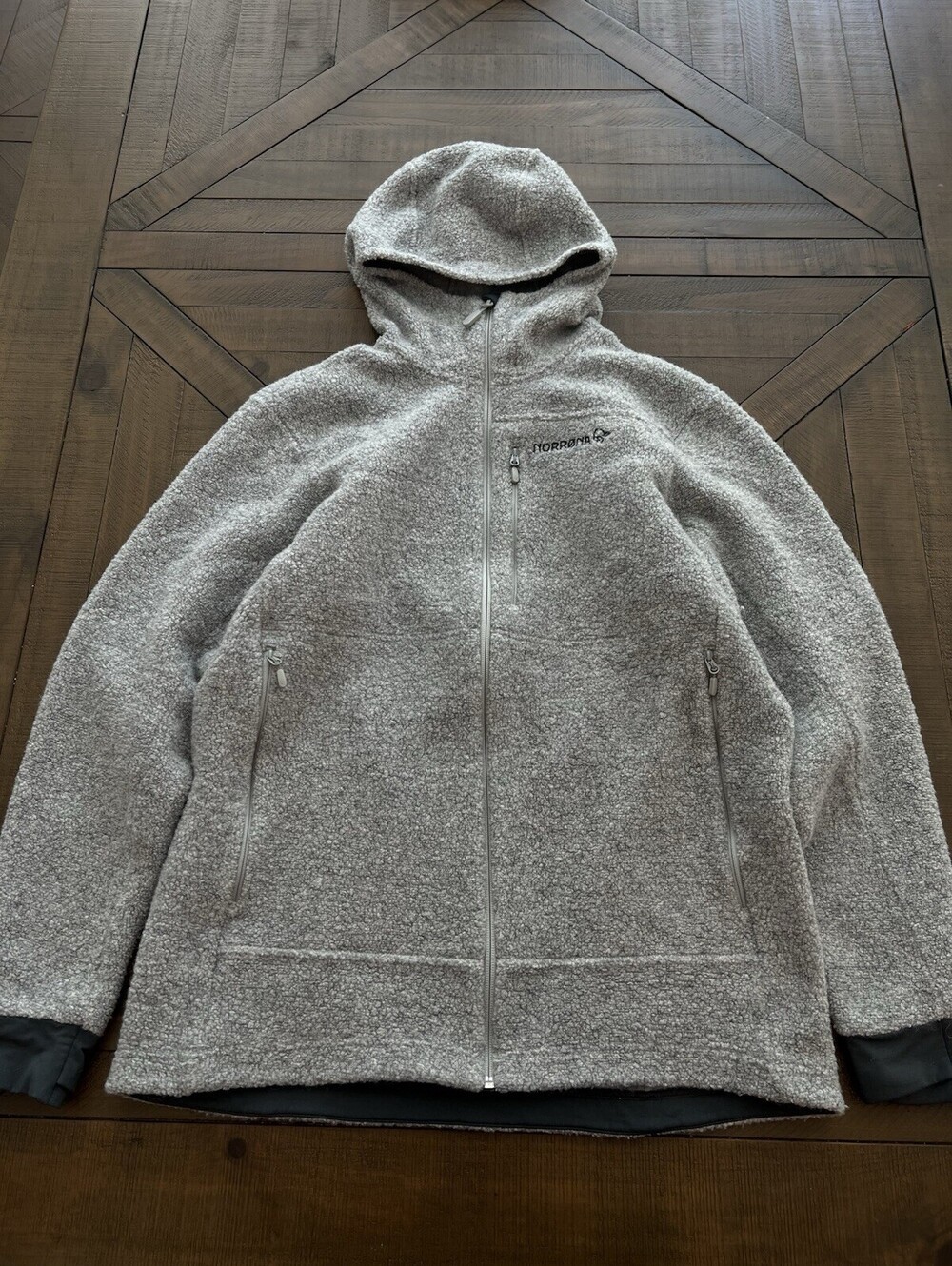 Norrona Trollveggen warm3 Zip Hood Men's Hoody Sherpa Large Premium Fleece Mid
